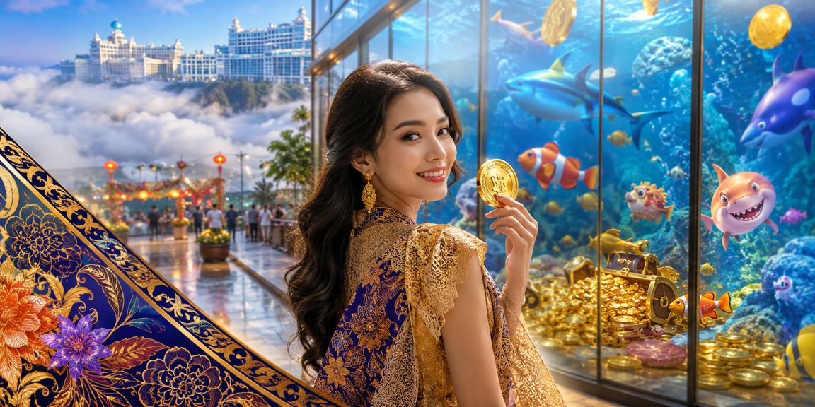 Permainan memancing digital di Genting Highlands dengan motif batik