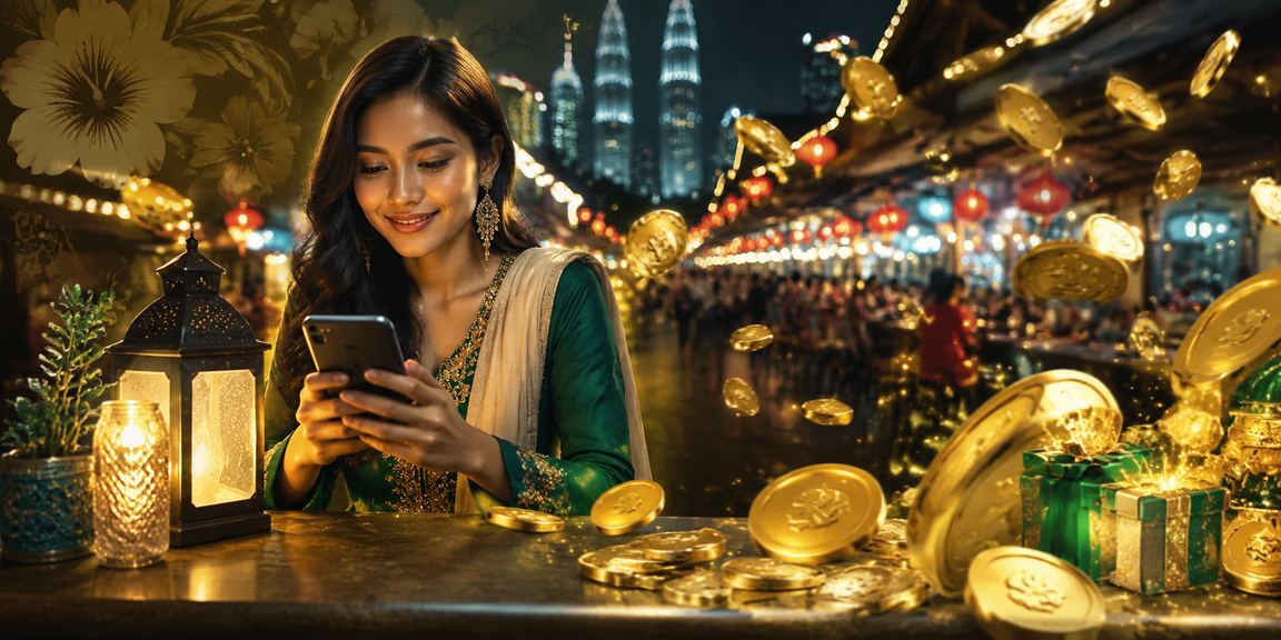 Pengguna mengakses kasino mudah alih semasa Hari Raya di Kuala Lumpur